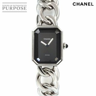 シャネル(CHANEL)のシャネル CHANEL プルミエール Lサイズ H0452 ヴィンテージ レディース 腕時計 ブラック 文字盤 クォーツ ウォッチ Premiere VLP 90207935(腕時計)