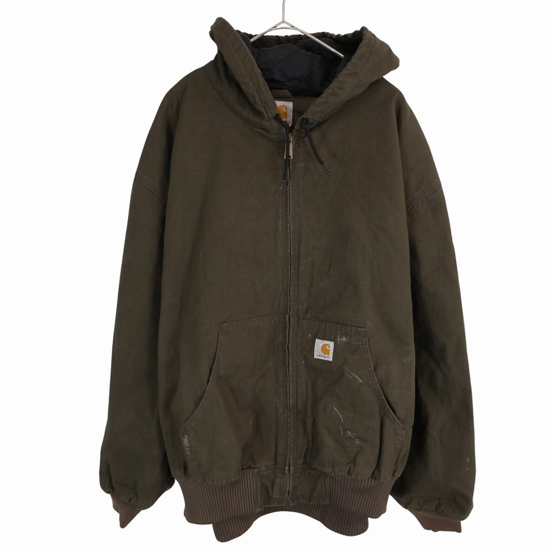 4XL【carhartt】カーハート アクティブジャケット ブラウン ダック地