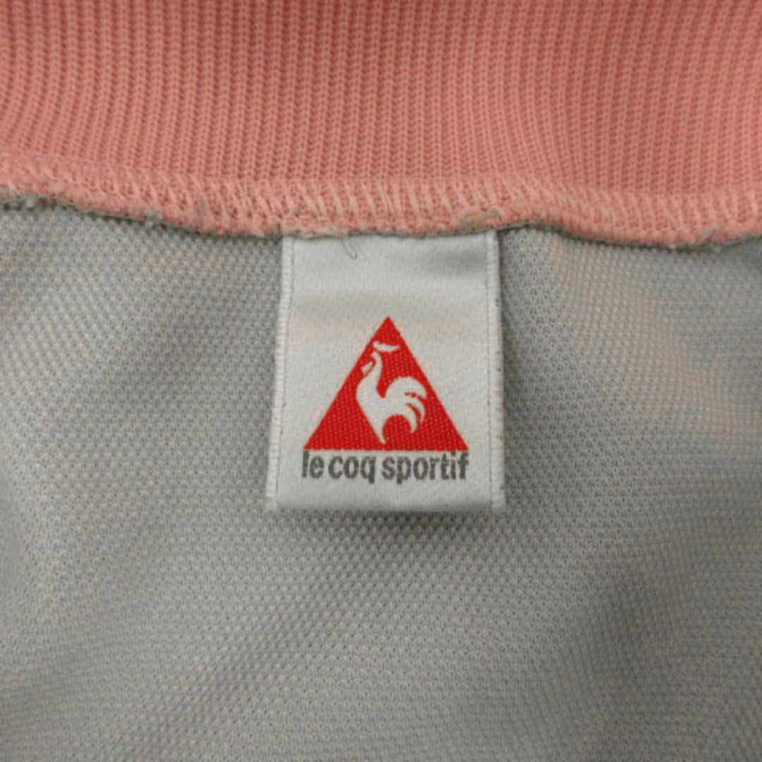 le coq sportif(ルコックスポルティフ)のルコックスポルティフ ジャケット ジャージ ロゴ ライン グレー ピンク 白 M スポーツ/アウトドアのスポーツ/アウトドア その他(その他)の商品写真