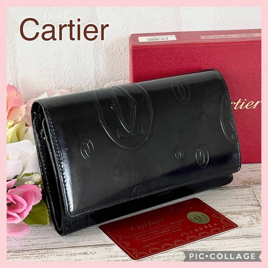 Cartier ハッピーバースデー 黒エナメル