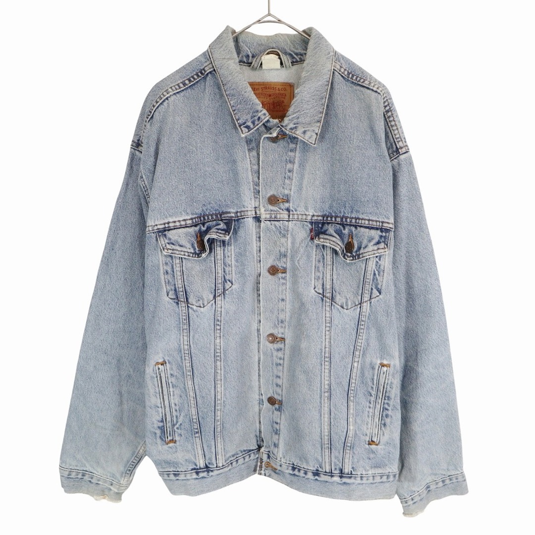 90年代 USA製 Levi's リーバイス 70507-0389 Gジャン デニムジャケット アメカジ インディゴブルー (メンズ XL)   O3517