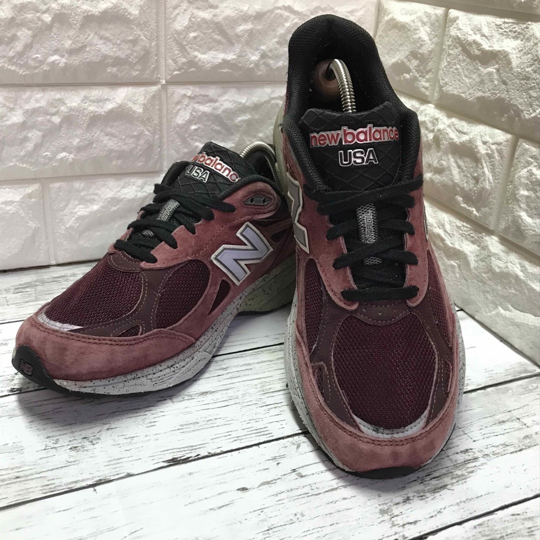 USA製　New Balance M990BU3 赤　26.5cm