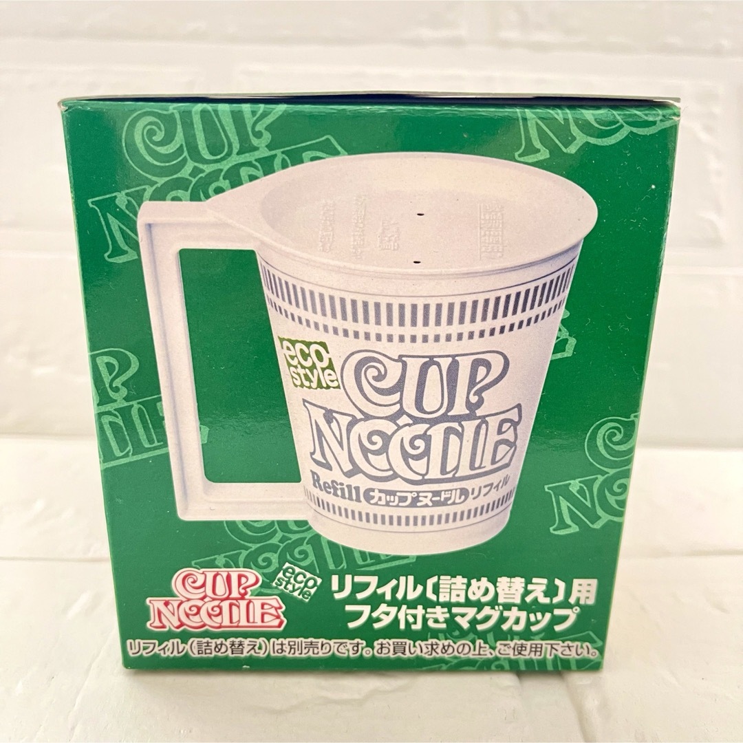 日清食品(ニッシンショクヒン)の【未使用✨】日清食品 CNリフィル用フタ付マグカップ　カップヌードル インテリア/住まい/日用品のキッチン/食器(グラス/カップ)の商品写真