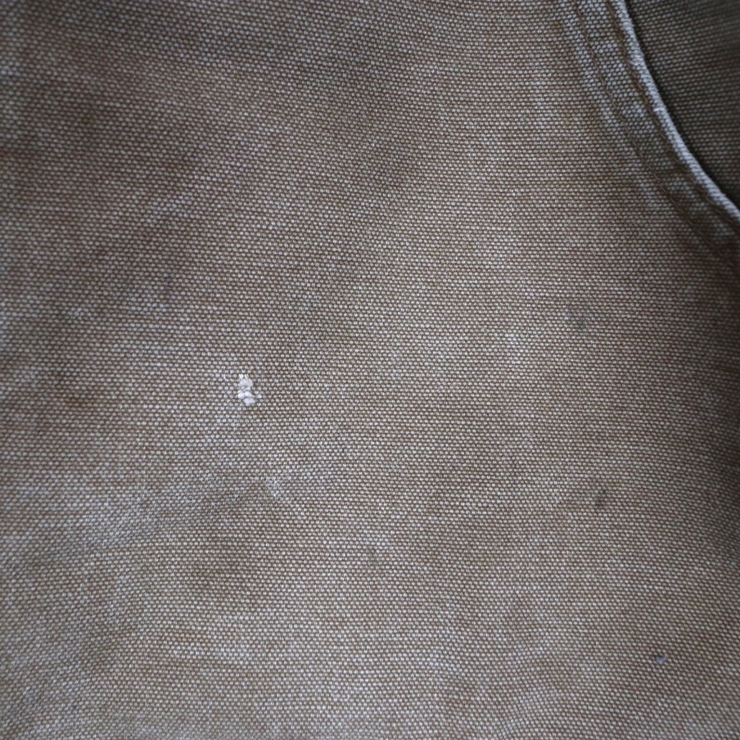 carhartt(カーハート)のCarhartt カーハート トラディショナルジャケット 裏地キルティング ダック地 ワンポイントロゴ ブラウン (メンズ XL) 中古 古着 O3520 メンズのジャケット/アウター(その他)の商品写真