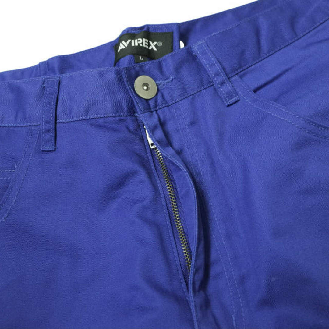 AVIREX(アヴィレックス)のAVIREX アヴィレックス 23SS 直営店限定 AVX T/C TWILL PAINTER SHORT PANTS ツイルペインターショートパンツ AVX202301-003 L ブルー ショーツ ボトムス【中古】【AVIREX】 メンズのパンツ(ショートパンツ)の商品写真