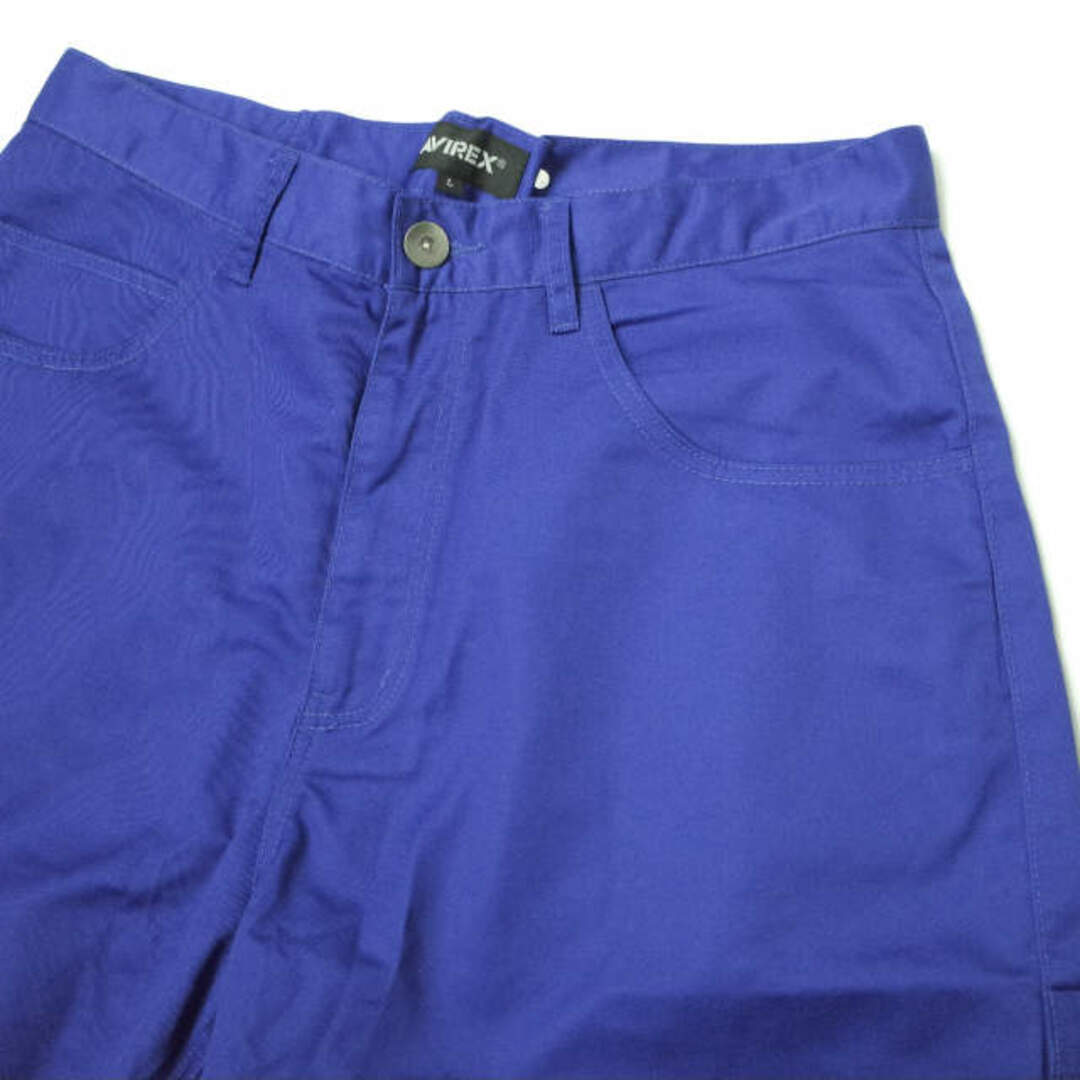 AVIREX(アヴィレックス)のAVIREX アヴィレックス 23SS 直営店限定 AVX T/C TWILL PAINTER SHORT PANTS ツイルペインターショートパンツ AVX202301-003 L ブルー ショーツ ボトムス【中古】【AVIREX】 メンズのパンツ(ショートパンツ)の商品写真