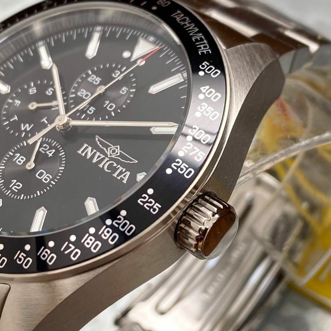 INVICTA - 定価約10万円 インビクタ メンズ腕時計 クロノグラフ スイス