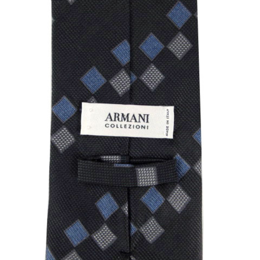 ARMANI COLLEZIONI ネクタイ シルク 伊製 緑 紺 グレー 青