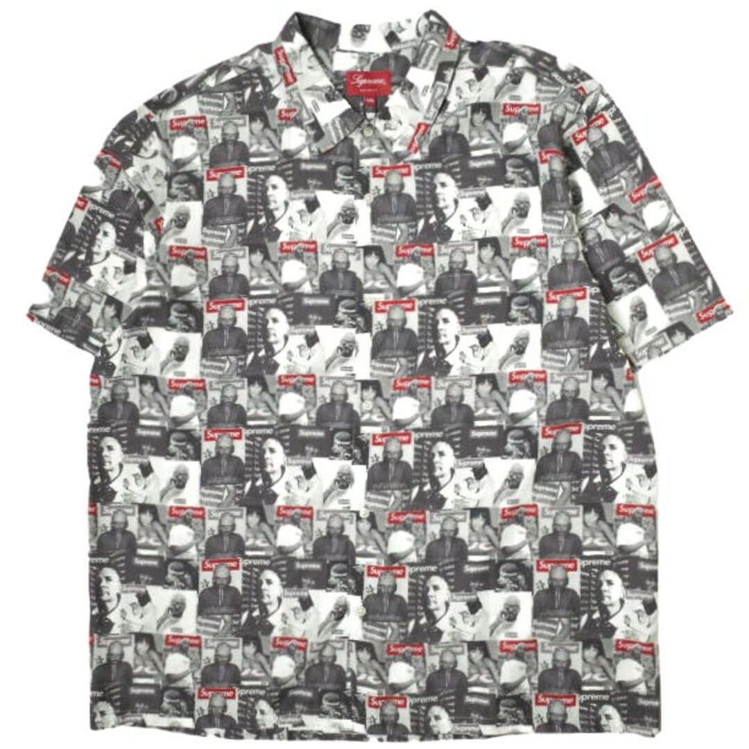 SUPREME シュプリーム 23SS Magazine S/S Shirt マガジンシャツ XXL Grey 半袖 WEEK15 トップス【新古品】【SUPREME】