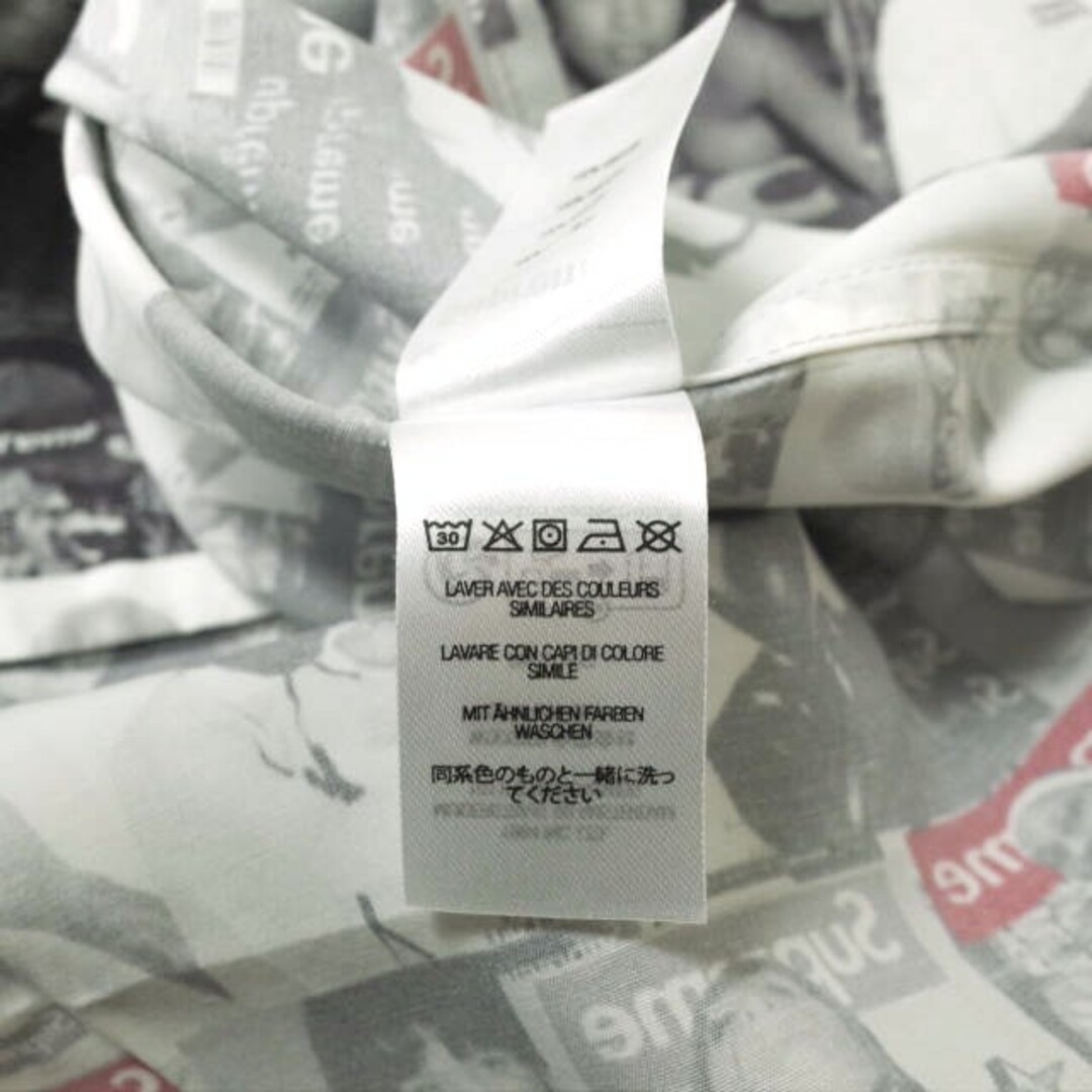 SUPREME シュプリーム 23SS Magazine S/S Shirt マガジンシャツ XXL Grey 半袖 WEEK15 トップス【新古品】【SUPREME】 7