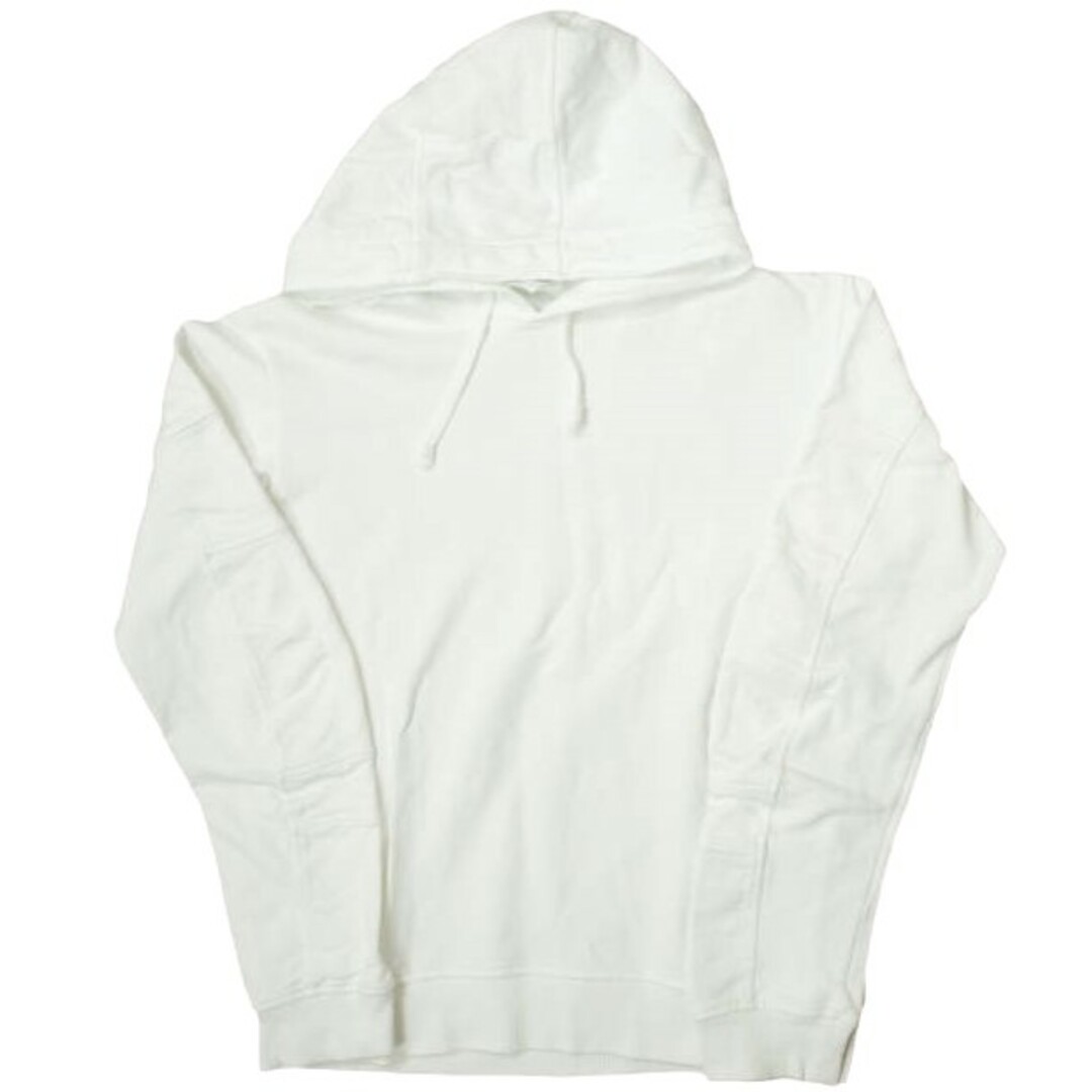 COMME des GARCONS(コムデギャルソン)のCOMME des GARCONS SHIRT コムデギャルソンシャツ 18SS cotton jersey plain x cotton RIB HOODIE コットンジャージースウェットフーディー S26108 S ホワイト プルオーバー パーカー トップス【中古】【COMME des GARCONS SHIRT】 メンズのトップス(パーカー)の商品写真