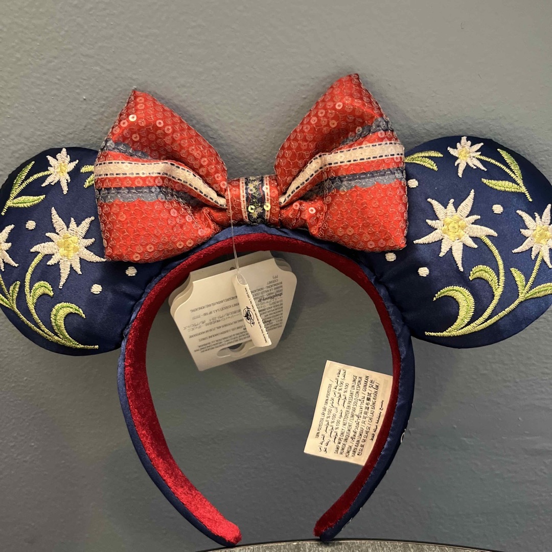 日本未発売 ミニーカチューシャ WDW エプコット イギリス館 新品タグ付 日本未発売 ミニーカチューシャ WDW エプコット イギリス館 新品タグ付