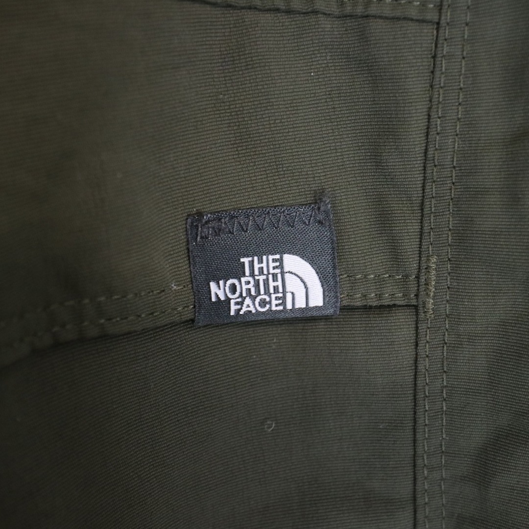 THE NORTH FACE(ザノースフェイス)のTHE NORTH FACE ノースフェイス カーゴパンツ デタッチャブル  アウトドア 登山 ロゴ 裾サイドジップ カーキ (メンズ XL) 中古 古着 O3555 メンズのパンツ(その他)の商品写真