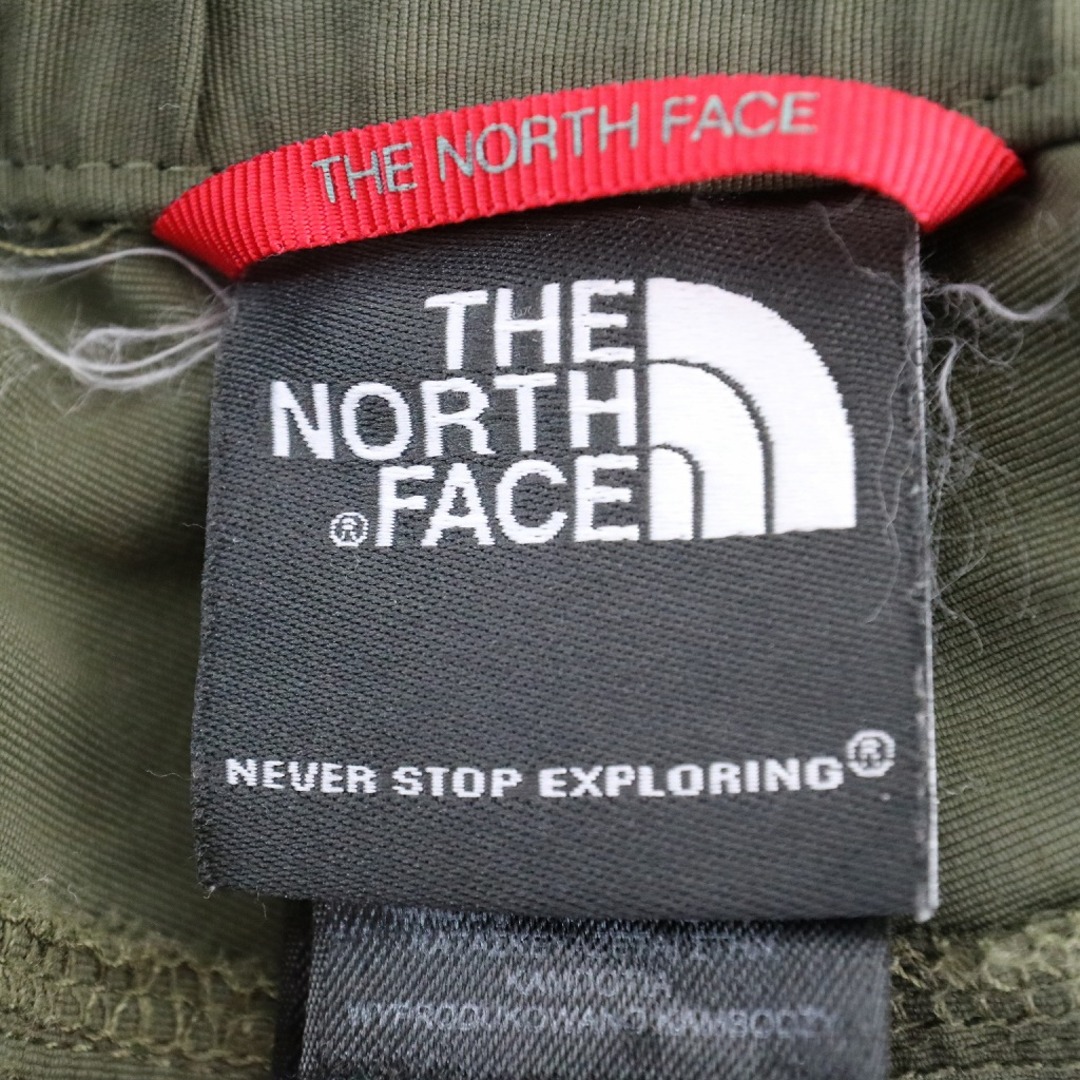 THE NORTH FACE(ザノースフェイス)のTHE NORTH FACE ノースフェイス カーゴパンツ デタッチャブル  アウトドア 登山 ロゴ 裾サイドジップ カーキ (メンズ XL) 中古 古着 O3555 メンズのパンツ(その他)の商品写真