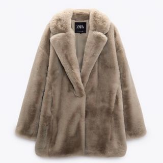 ざら ZARA  大人可愛いフワフワボア テディベアコート XL