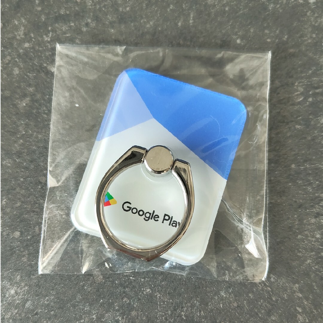 Google(グーグル)のGoogle Play スマホリング スマホ/家電/カメラのスマホアクセサリー(その他)の商品写真