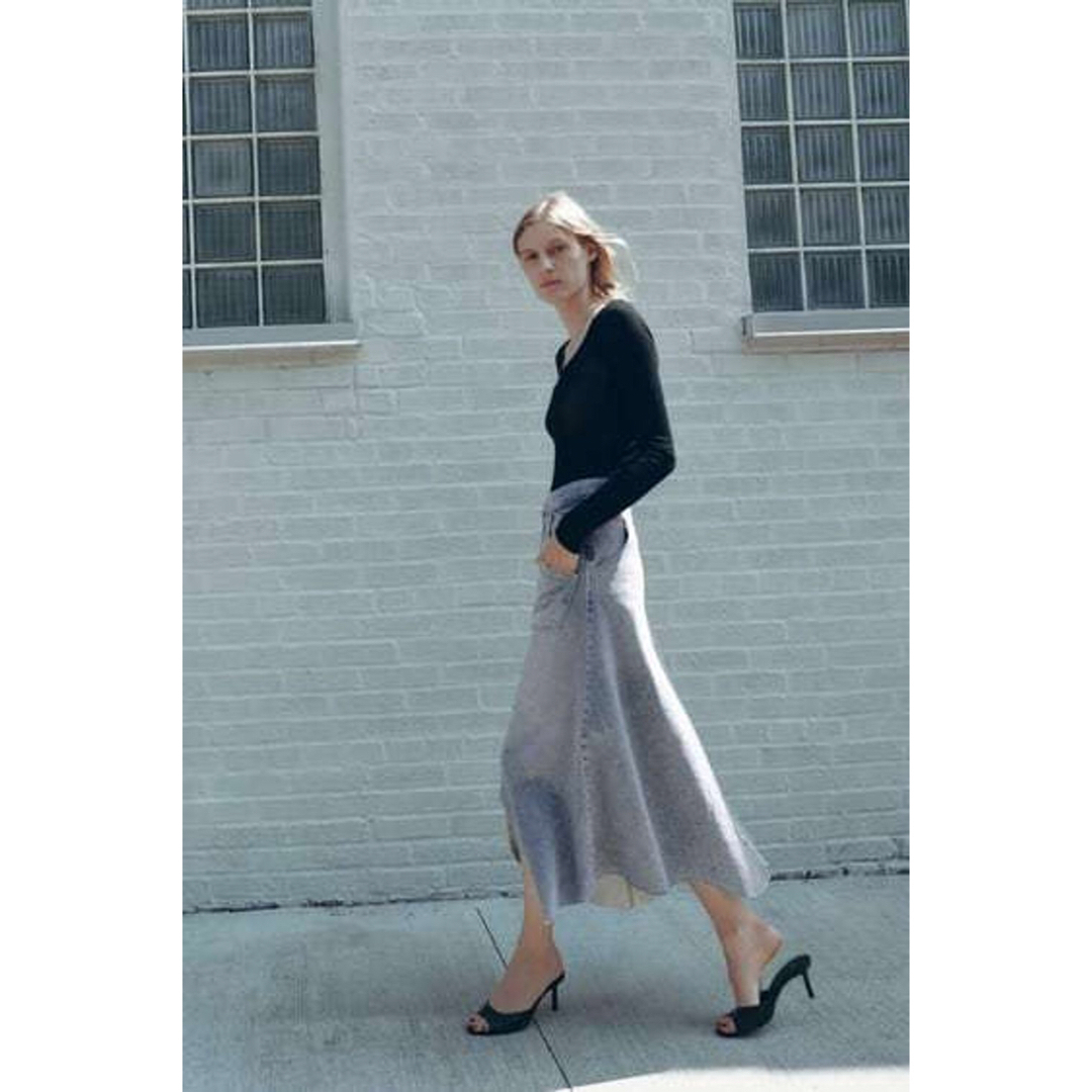 ZARA - ZARA♦︎アシンメトリーデニムスカート の通販 by ご ZARA - ZARA♦︎アシンメトリーデニムスカート の通販 by ご
