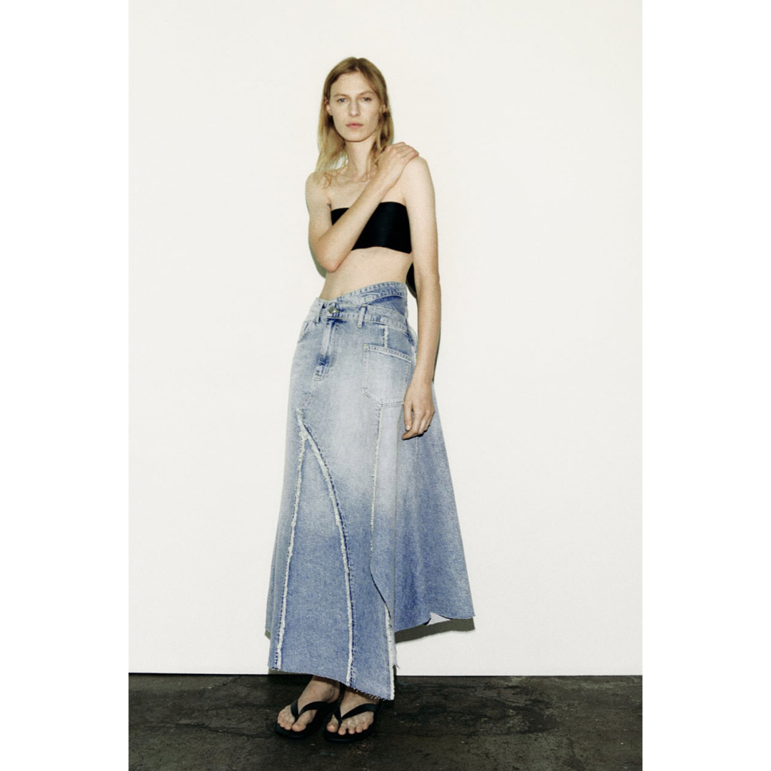 ZARA - ZARA♦︎アシンメトリーデニムスカート の通販 by ご ZARA - ZARA♦︎アシンメトリーデニムスカート の通販 by ご