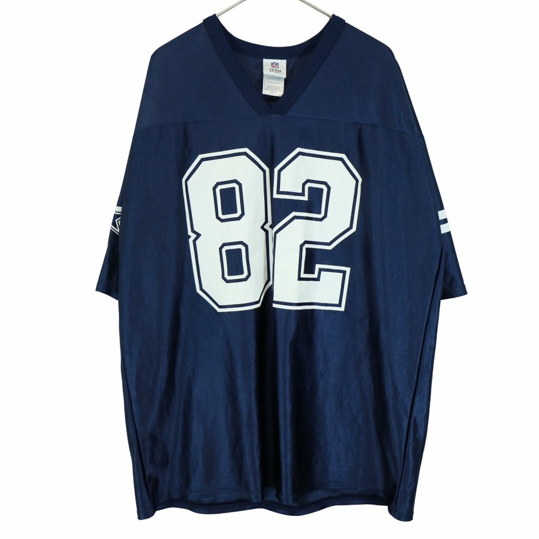 NFL ダラス・カウボーイズ ゲームシャツ 半袖 プロチーム アメフト スポーツ ネイビー (メンズ XL)   O3625