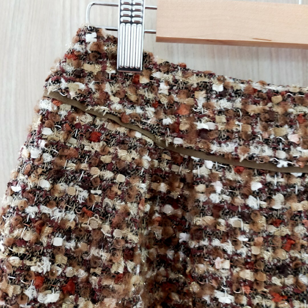 mimi&roger(ミミアンドロジャー)のmimi&roger　ぽこぽこモザイク柄スカート レディースのスカート(ひざ丈スカート)の商品写真