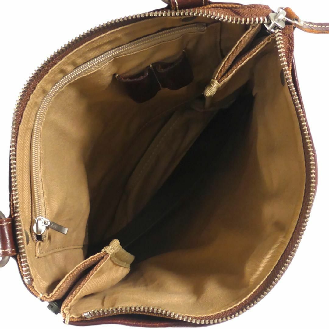 Noble(ノーブル)のショルダーバッグ 斜め掛け レディース 革 Nobel ノーブル 茶SJ1765 レディースのバッグ(ショルダーバッグ)の商品写真