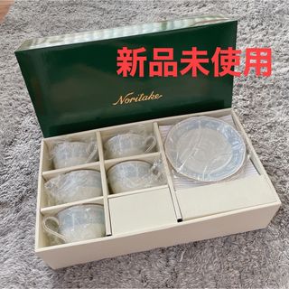 ノリタケ(Noritake)の新品未使用　ノリタケ　レースウッドゴールド　カップ&ソーサー　コーヒー　5セット(グラス/カップ)