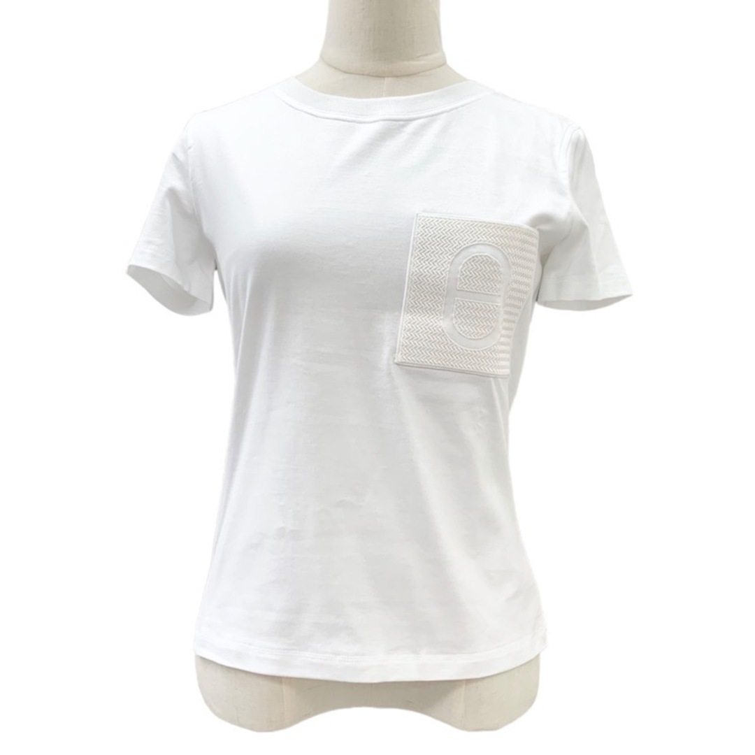 Hermes(エルメス)のエルメス コットントップス ホワイト 未使用 シェーヌダンクル Tシャツ レディースのトップス(Tシャツ(半袖/袖なし))の商品写真