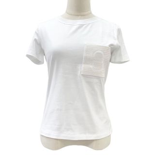 エルメス(Hermes)のエルメス コットントップス ホワイト 未使用 シェーヌダンクル Tシャツ(Tシャツ(半袖/袖なし))