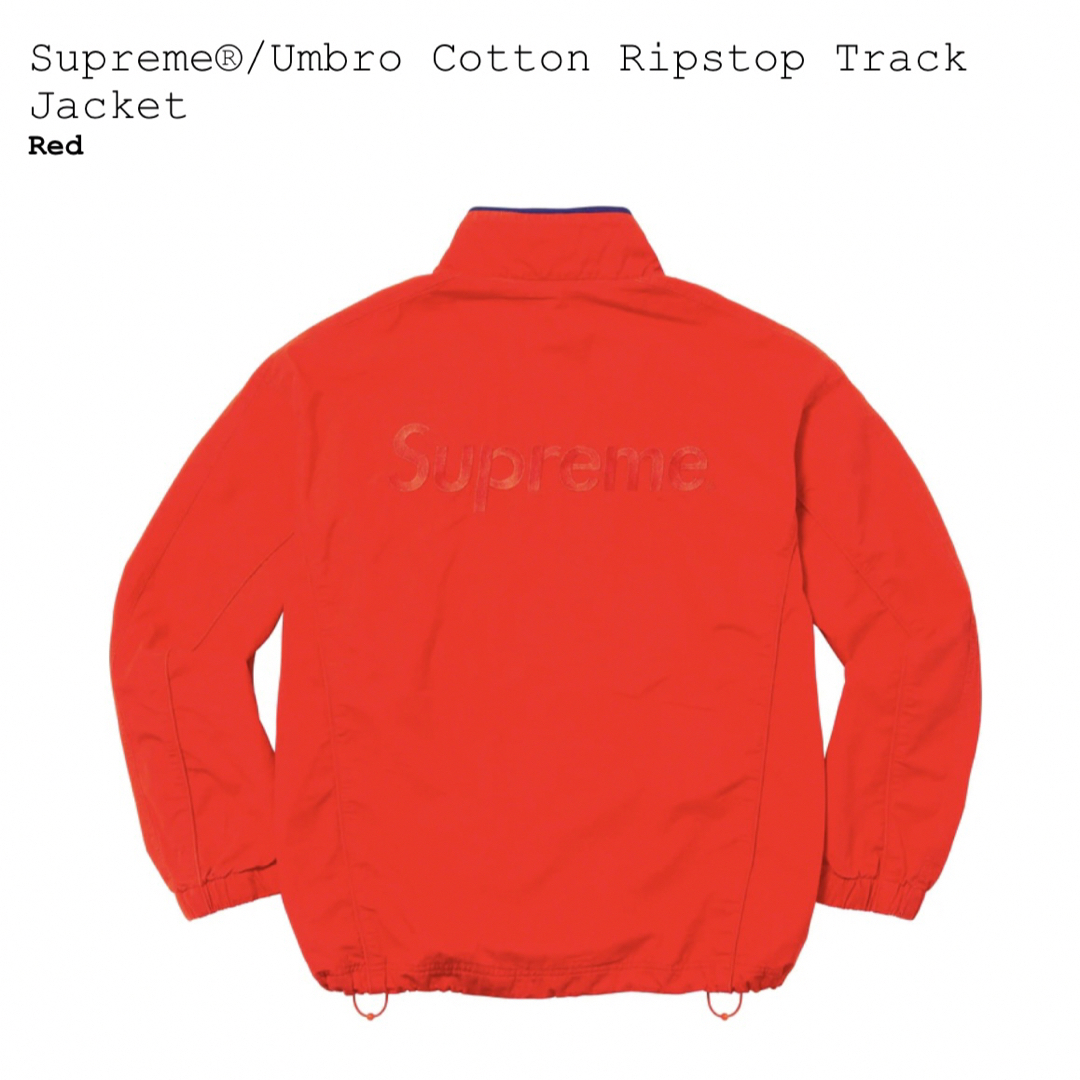 Supreme(シュプリーム)のUmbro Cotton Ripstop Track Jacket  red L メンズのジャケット/アウター(その他)の商品写真