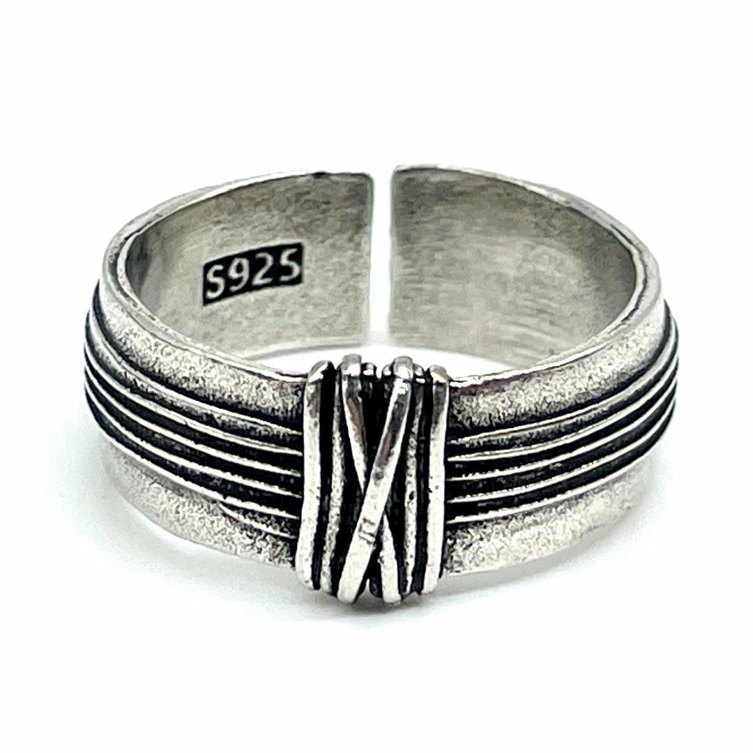 リング メンズ 指輪 17号 シルバー925 オープンリング 【PN3333】 メンズのアクセサリー(リング(指輪))の商品写真