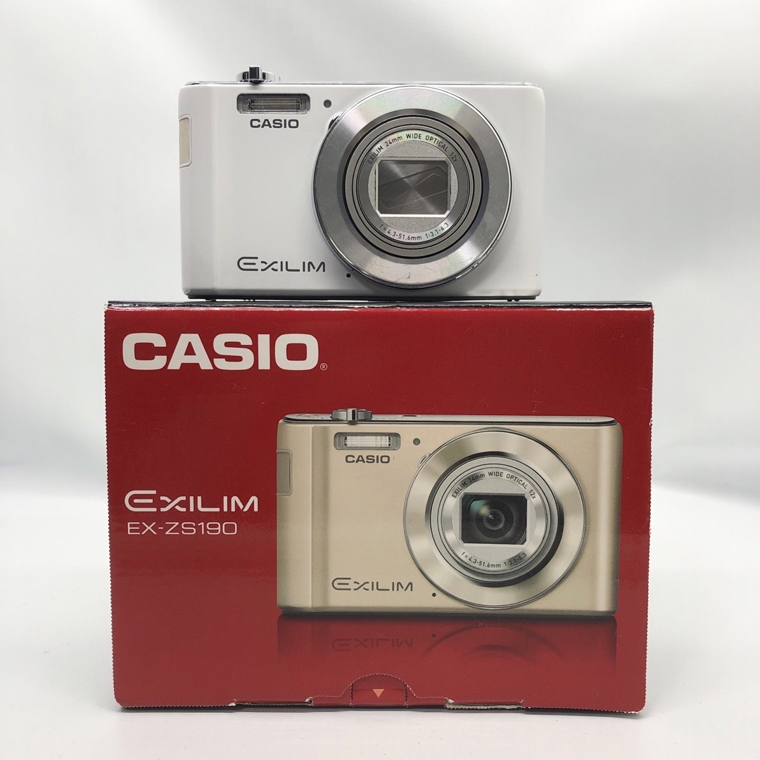 CASIO デジタルカメラ EXILIM EX-ZS190WE - コンパクトデジタルカメラ