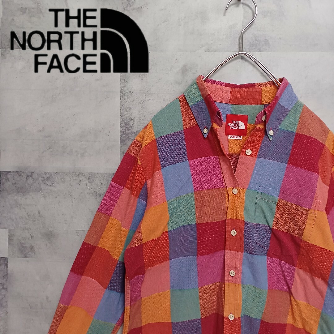 THE NORTH FACE(ザノースフェイス)のTHE NORTH FACE ノースフェイス レディース シャツ ネルシャツ M レディースのトップス(シャツ/ブラウス(長袖/七分))の商品写真