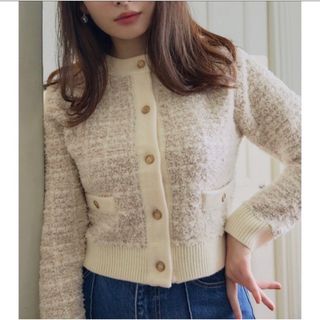 Her lip to／Mercer Tweed Cardigan／ハーリップトゥ