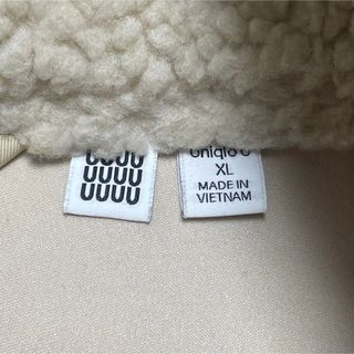 uniqloU ユニクロユー ボアジャケット 白 ホワイト XL