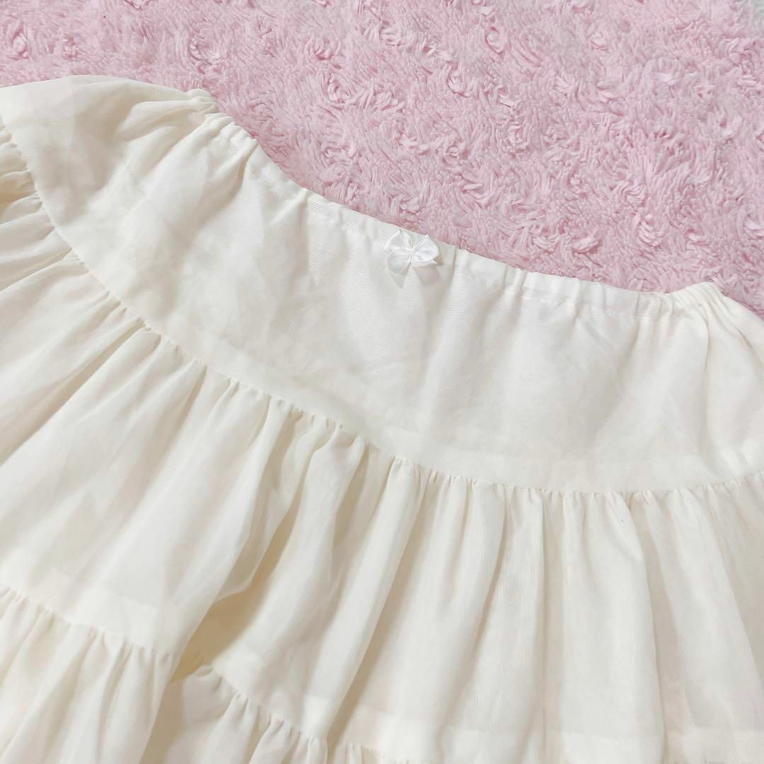 Souris(スーリー)の美品 souris パニエ 140 フレアスカート スーリー 子供服 ドレス キッズ/ベビー/マタニティのキッズ服女の子用(90cm~)(スカート)の商品写真