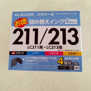 ELECOM - エレコム　ブラザー用　詰め替えインク4回分4色