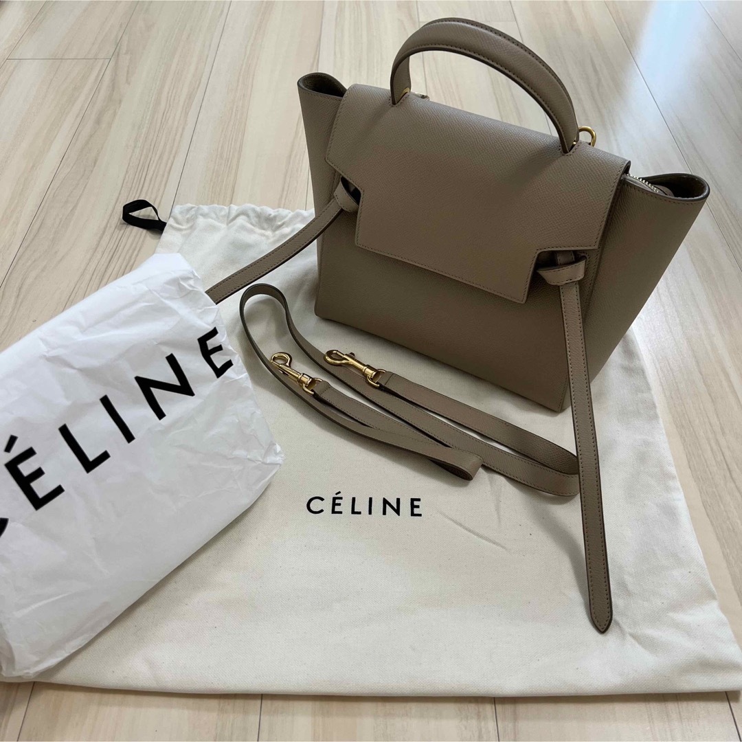 【人気】CELINE セリーヌ バッグ ライトトープ