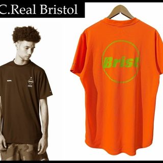 エフシーアールビー(F.C.R.B.)のFCRB エフシーレアルブリストル 19ss サークル ロゴ Tシャツ オレンジ(Tシャツ/カットソー(半袖/袖なし))