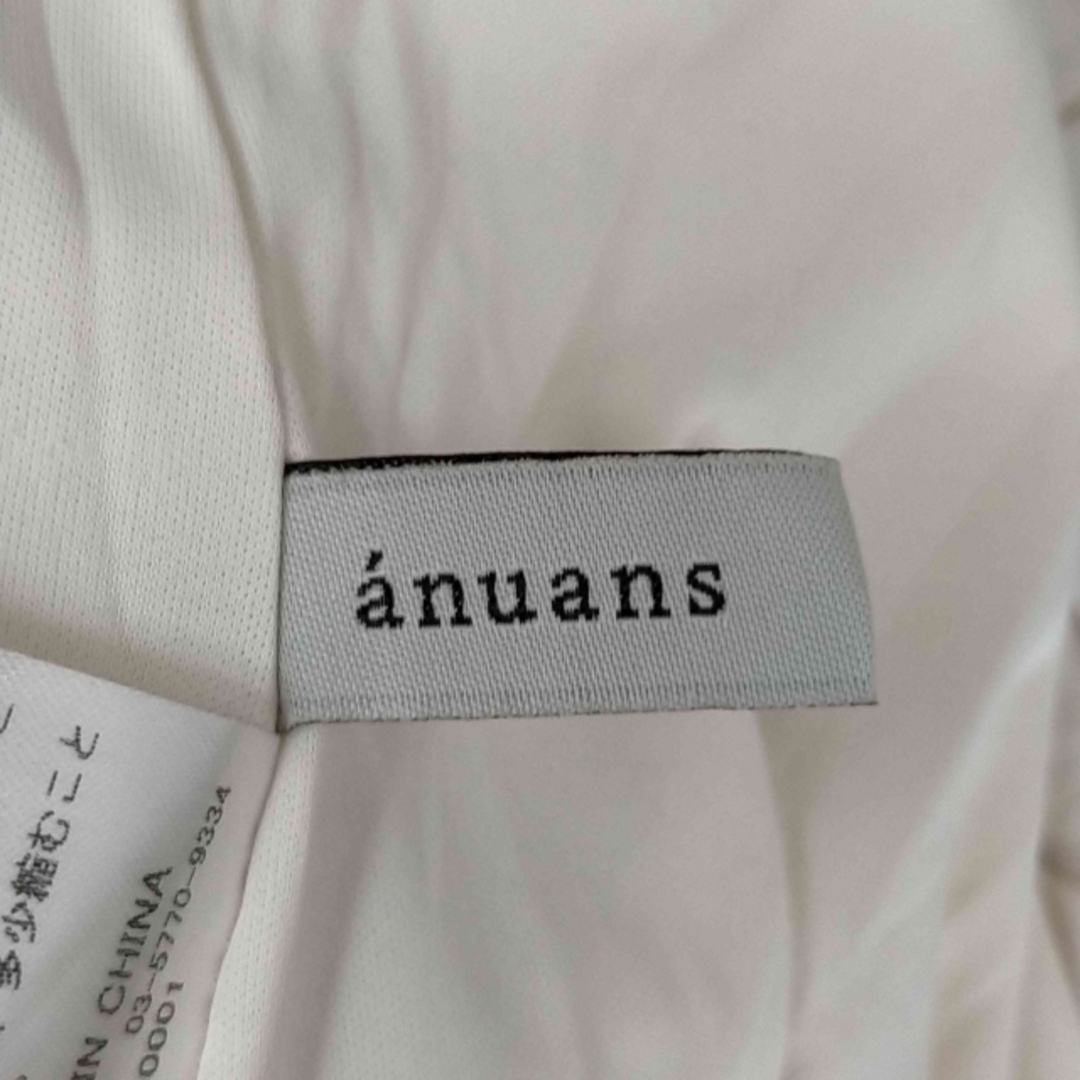 【超美品】anuans  バイカラーリブニットフレアワンピース