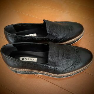 ダイアナ(DIANA)のDIANA ダイアナ グリッター厚底　ローファー(ローファー/革靴)