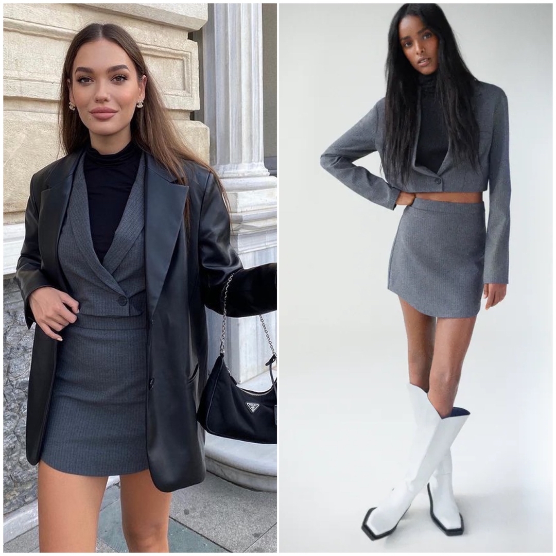 ZARA - 新品 ZARA ピンストライプ クロップドブレザーの通販 by ZARA - 新品 ZARA ピンストライプ クロップドブレザーの通販 by
