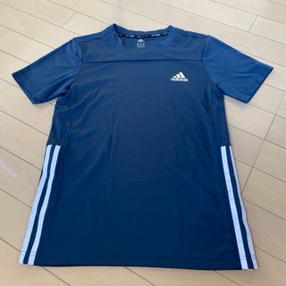 アディダス(adidas)の美品　アディダス　climalite Tシャツ　160サイズ(Tシャツ/カットソー)