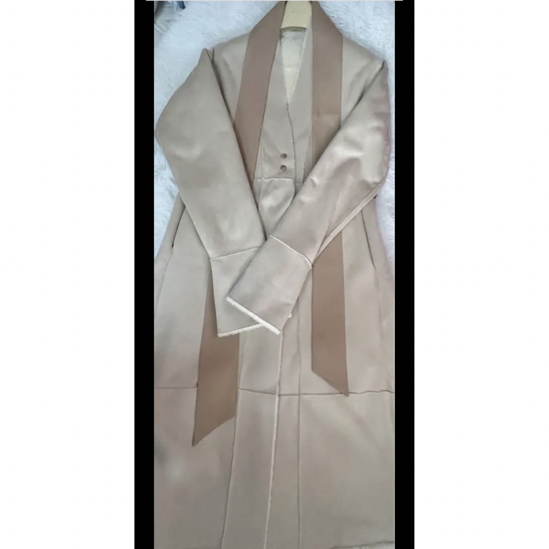 Reversible Faux Shearling Dress Coat