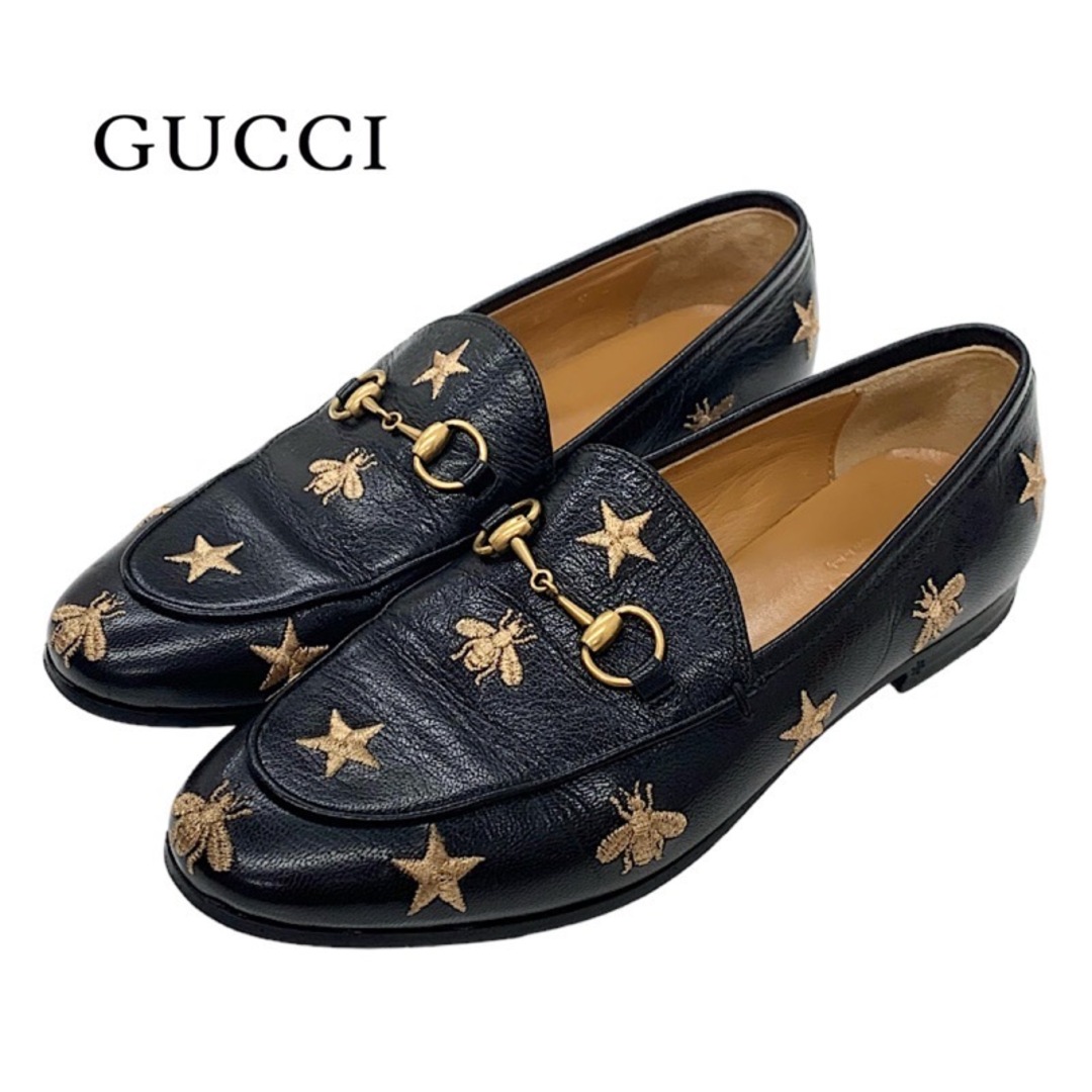 Gucci - グッチ レザー ローファー 革靴 靴 シューズ ブラックの通販 ...