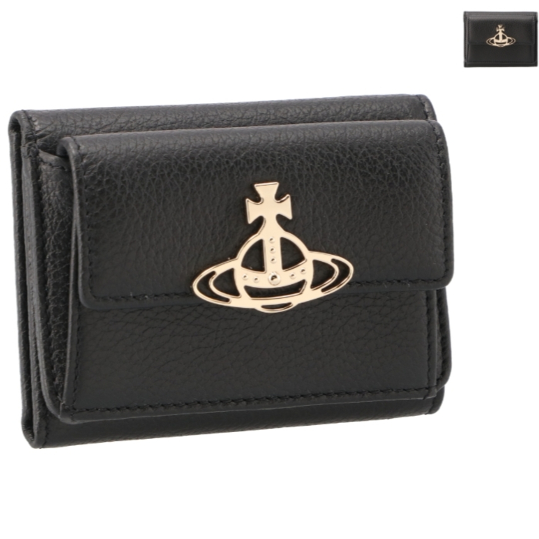 ヴィヴィアン ウエストウッド VIVIENNE WESTWOOD 財布 三つ折り グレインレザー レディース ミニ財布 52010013 L001J | フリマアプリ ラクマ