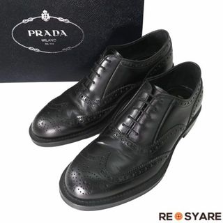 新品未使用　プラダ PRADA  メダリオン ダービーシューズ　モノリス