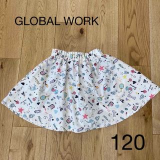 グローバルワーク(GLOBAL WORK)のGLOBAL WORKインナー付きカラフル　スカートパンツ120(スカート)