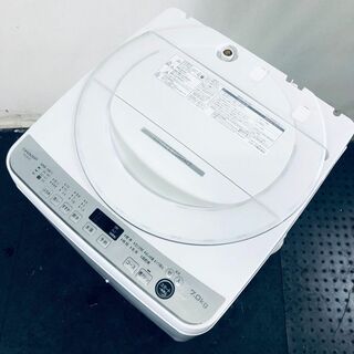 ★送料・設置無料★ 中古 大型洗濯機 シャープ (No.6840)
