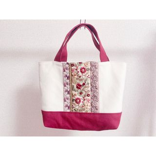 Sサイズバッグ　インド刺繍リボン　2(バッグ)