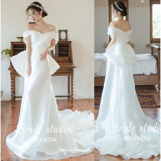 ウェディングドレス　ホワイト　マーメイドドレス　(ウェディングドレス)